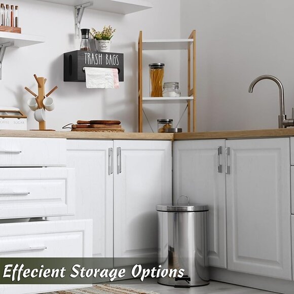 NEW Trash Bag Dispenser, Trash Bag Organizer Wall Mount, - Picture 6 of 9